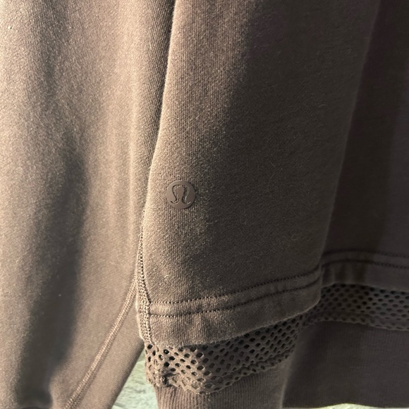 Deep Plum/Purple LuLu Lemon Pullover Crop Hooded Sweatshirt - Picture 5 of 5